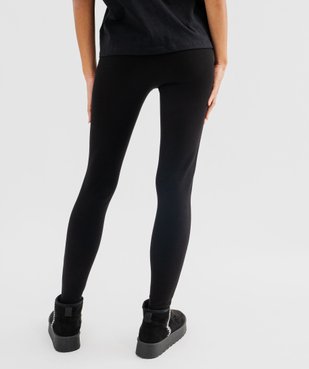 Pantalon legging en maille épaisse et extensible à taille haute femme vue3 - GEMO(FEMME PAP) - GEMO