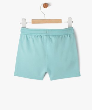 Short en maille avec ceinture bord-côte bébé garçon vue3 - GEMO(BEBE DEBT) - GEMO