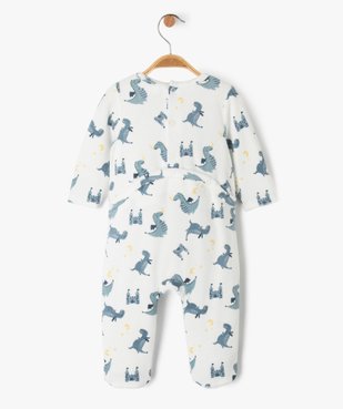 Pyjama en velours à motifs dragons bébé garçon vue3 - GEMO 4G BEBE - GEMO