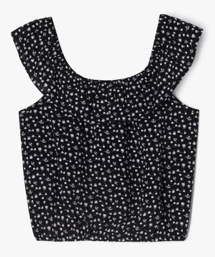 Blouse sans manches coupe courte fille vue3 - GEMO 4G FILLE - GEMO