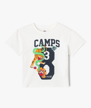 Tee-shirt manches courtes avec motif XXL fille - Camps United vue1 - CAMPS G4G - GEMO