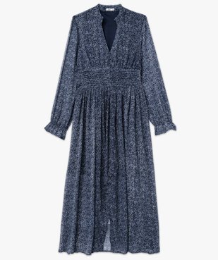 Robe en voile imprimée à manches longues femme vue4 - GEMO(FEMME PAP) - GEMO