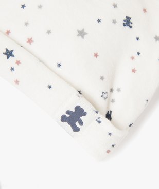 Ensemble 2 pièces bébé : pyjama en velours et bonnet - LuluCastagnette vue3 - LULUCASTAGNETTE - GEMO