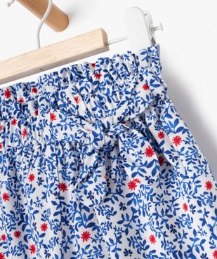 Short fluide à motifs fleuris bébé fille vue2 - GEMO 4G BEBE - GEMO