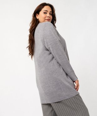 Gilet  long porté ouvert femme grande taille vue6 - GEMO (G TAILLE) - GEMO