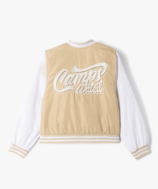 Blouson bomber bicolore fille - Camps United vue4 - CAMPS G4G - GEMO