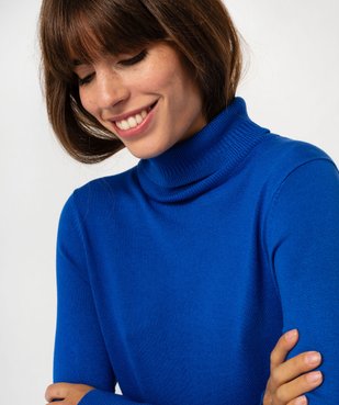 Pull fin en viscose à col roulé femme vue2 - GEMO 4G FEMME - GEMO