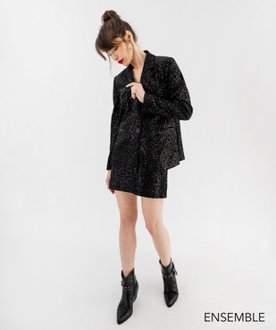 Ensemble veste et jupe à sequins pour femme  - GEMO