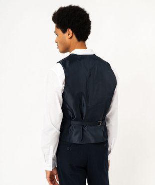 Gilet de costume à carreaux homme vue3 - GEMO (HOMME) - GEMO