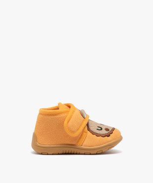 Chaussons bébé garçon bottillons en velours lion vue1 - GEMO 4G BEBE - GEMO