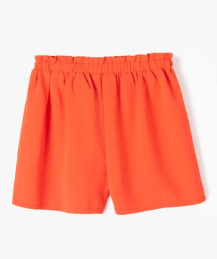 Short ample avec taille élastique fille vue3 - GEMO (ENFANT) - GEMO