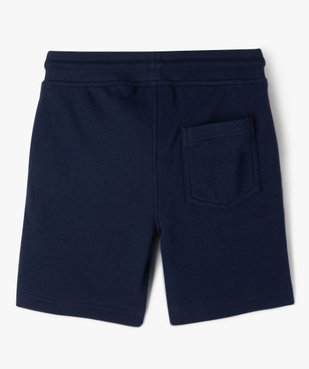 Short en maille avec bandes tricolores garçon - Allez les bleus vue3 - ALLEZ LES BLEUS - GEMO