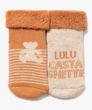 Chaussettes en maille bouclette douillette imprimée bébé (lot de 2) - LuluCastagnette vue1 - LULUCASTAGNETTE - GEMO