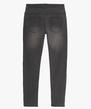 Jean garçon slim en coton stretch avec détail coloré vue3 - GEMO (JUNIOR) - GEMO