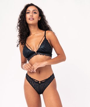 Soutien-gorge triangle scintillant avec mousses amovibles vue3 - GEMO(HOMWR FEM) - GEMO