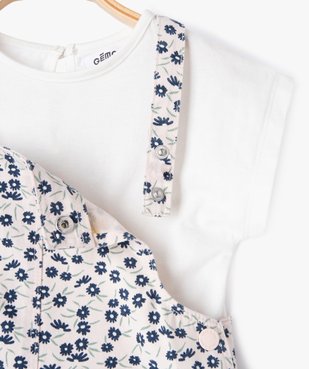 Ensemble 2 pièces robe + tee-shirt bébé fille vue3 - GEMO(BEBE DEBT) - GEMO