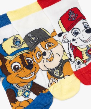 Chaussettes tige basse imprimé garçon - La Pat'Patrouille (lot de 3) vue2 - PAT PATROUILLE - GEMO