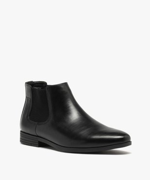 Chelsea boots avec élastiques texturés homme vue3 - MARIO BALDANO - GEMO