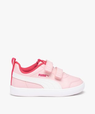 Baskets fille unies à fermeture scratch – Puma Courtflex vue1 - PUMA - GEMO