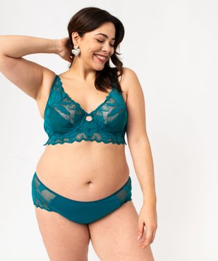 Soutien-gorge à armatures emboîtant en dentelle femme grande taille vue3 - GEMO(HOMWR FEM) - GEMO