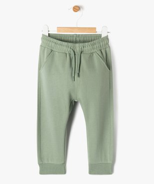 Pantalon de jogging avec intérieur molletonné bébé vue1 - GEMO 4G BEBE - GEMO