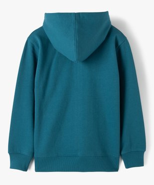 Sweat à capuche avec fermeture zippée garçon vue3 - GEMO (JUNIOR) - GEMO