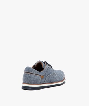 Derbies garçon unis en toile avec semelle bicolore vue4 - GEMO (ENFANT) - GEMO