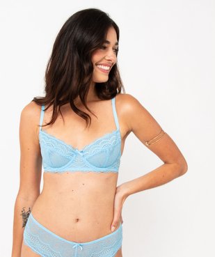 Soutien-gorge à armatures forme corbeille en dentelle vue1 - GEMO(HOMWR FEM) - GEMO