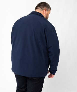 Blouson léger avec col montant homme vue3 - GEMO 4G HOMME - GEMO