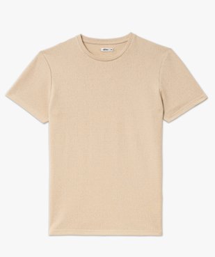 Tee-shirt à manches courtes en maille texturée homme vue4 - GEMO (HOMME) - GEMO