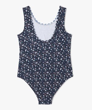 Maillot de bain une pièce à motifs fleuris fille vue3 - GEMO 4G FILLE - GEMO