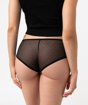 Shorty en dentelle et tulle femme (lot de 2) vue3 - GEMO(HOMWR FEM) - GEMO