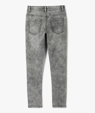 Jean garçon coupe Skinny coloris délavé vue3 - GEMO 4G GARCON - GEMO