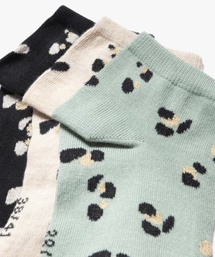 Chaussettes ultra courtes à motif pailletés femme (lot de 3) vue4 - GEMO(HOMWR FEM) - GEMO