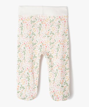 Pantalon à pieds et ceinture élastique en jersey bébé (lot de 2) vue3 - GEMO(BB COUCHE) - GEMO