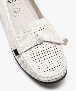 Mocassins femme confort à motif reptile avec détails fantaisie vue6 - GEMO (CONFORT) - GEMO