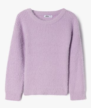 Pull en maille côtelée douce coupe ajustée fille vue1 - GEMO (ENFANT) - GEMO