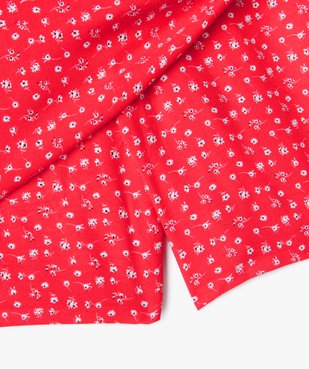 Jupe short à motifs fleuris fille vue3 - GEMO 4G FILLE - GEMO