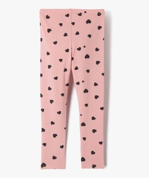 Leggings imprimé avec taille élastique fille vue3 - GEMO 4G FILLE - GEMO