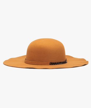 Chapeau femme forme capeline avec chaîne fantaisie vue1 - GEMO (ACCESS) - GEMO