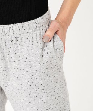 Pantalon de pyjama imprimé avec bas élastiqué femme vue9 - GEMO 4G FEMME - GEMO