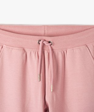 Pantalon de jogging avec intérieur molletonné fille vue2 - GEMO 4G FILLE - GEMO