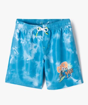 Short de bain avec motif surfeur garçon vue1 - GEMO 4G GARCON - GEMO