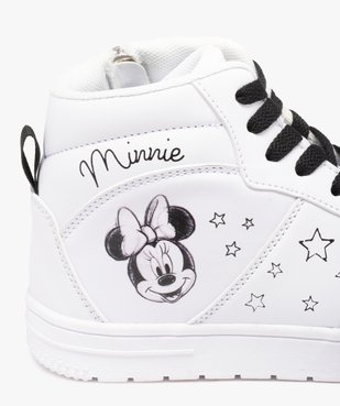 Baskets fille mid-cut à fermeture lacets et zip - Minnie vue6 - MINNIE - GEMO