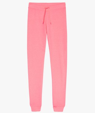 Pantalon de sport fille en jersey bouclette uni vue1 - GEMO (JUNIOR) - GEMO