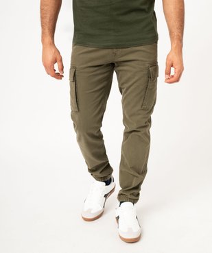 Pantalon cargo coupe straight en coton stretch homme vue1 - GEMO (HOMME) - GEMO