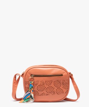 Sac femme petit format avec motif ajouré et breloque en tissu vue1 - GEMO (ACCESS) - GEMO