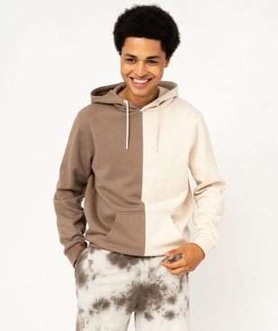 Sweat à capuche en molleton homme vue2 - GEMO (HOMME) - GEMO