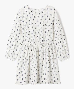 Robe manches longues à motifs fleuris fille vue1 - GEMO (ENFANT) - GEMO