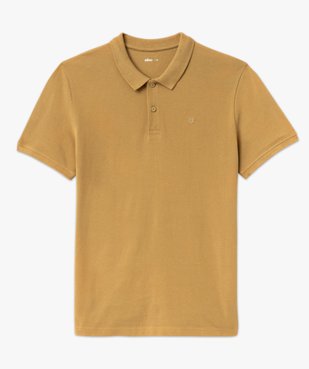 Polo à manches courtes en maille piquée homme vue4 - GEMO 4G HOMME - GEMO